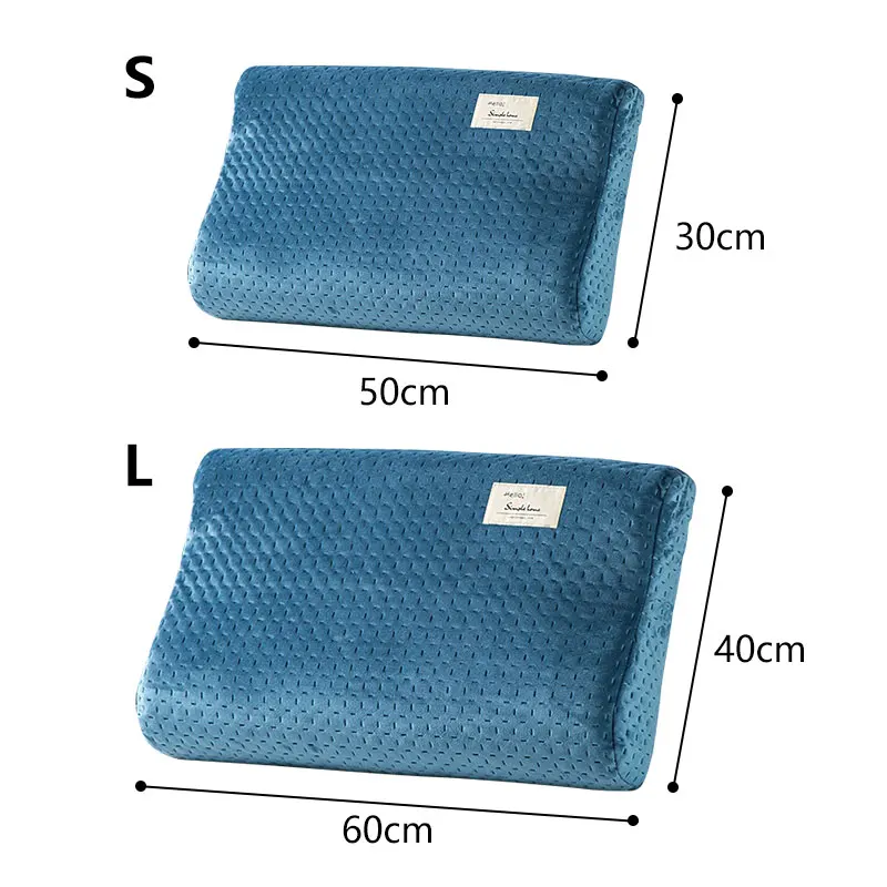 Description Picture 3 of itemQuilted Latex Pillowcase Sleeping Pillow Protector Memory Foam Orthopedic Pillow Cover Adult Kids Pillow Case 30*50/40*60cm