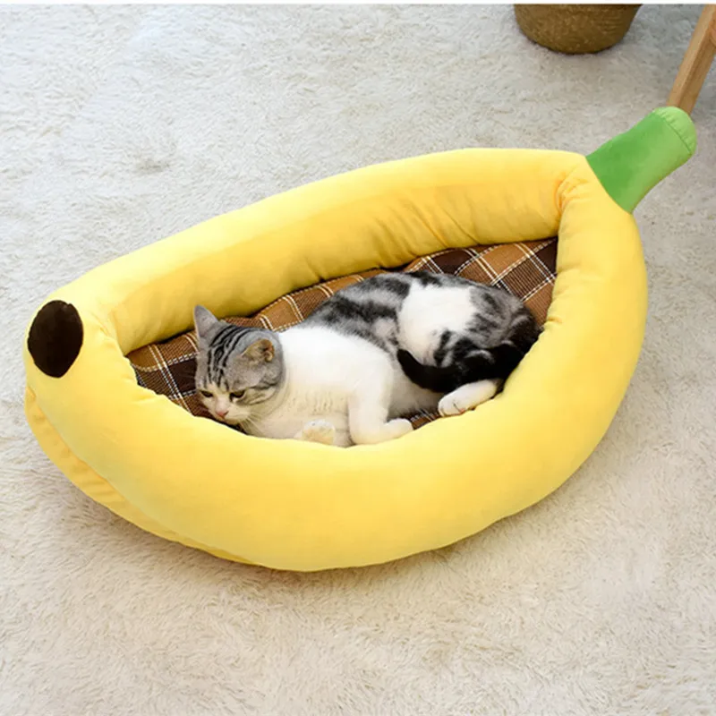 Removable and washable cartoon Banana & Carrot Dog And Cat house - PeticaDeals