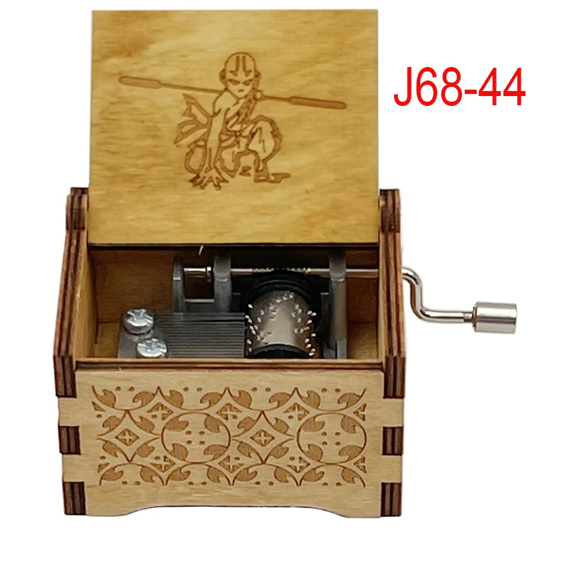 Music Box Wooden Carved 18 note Music Boxes Gifts for Anime Fans Girlfriend Boyfriend Christmas New Year Birthday