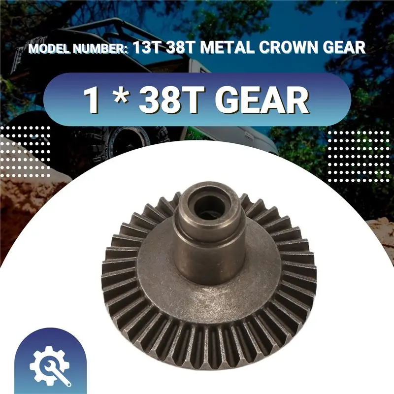 AEE1-13T 38T 메탈 크라운 기어 모터 디퍼렌셜 메인 기어 콤보 (프론트/리어 액슬용) AXIAL SCX10 90021 90022 오프로드 RC 트럭 C