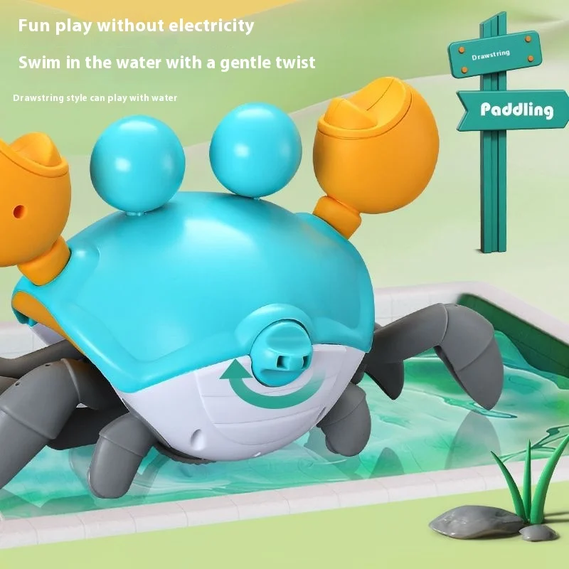 Dancing Crab Escape Crabs Baby Crawling Crab Musical Dancing Moving Toy Run Away Toy for Babies Crawling Interactive Toys Gift 4