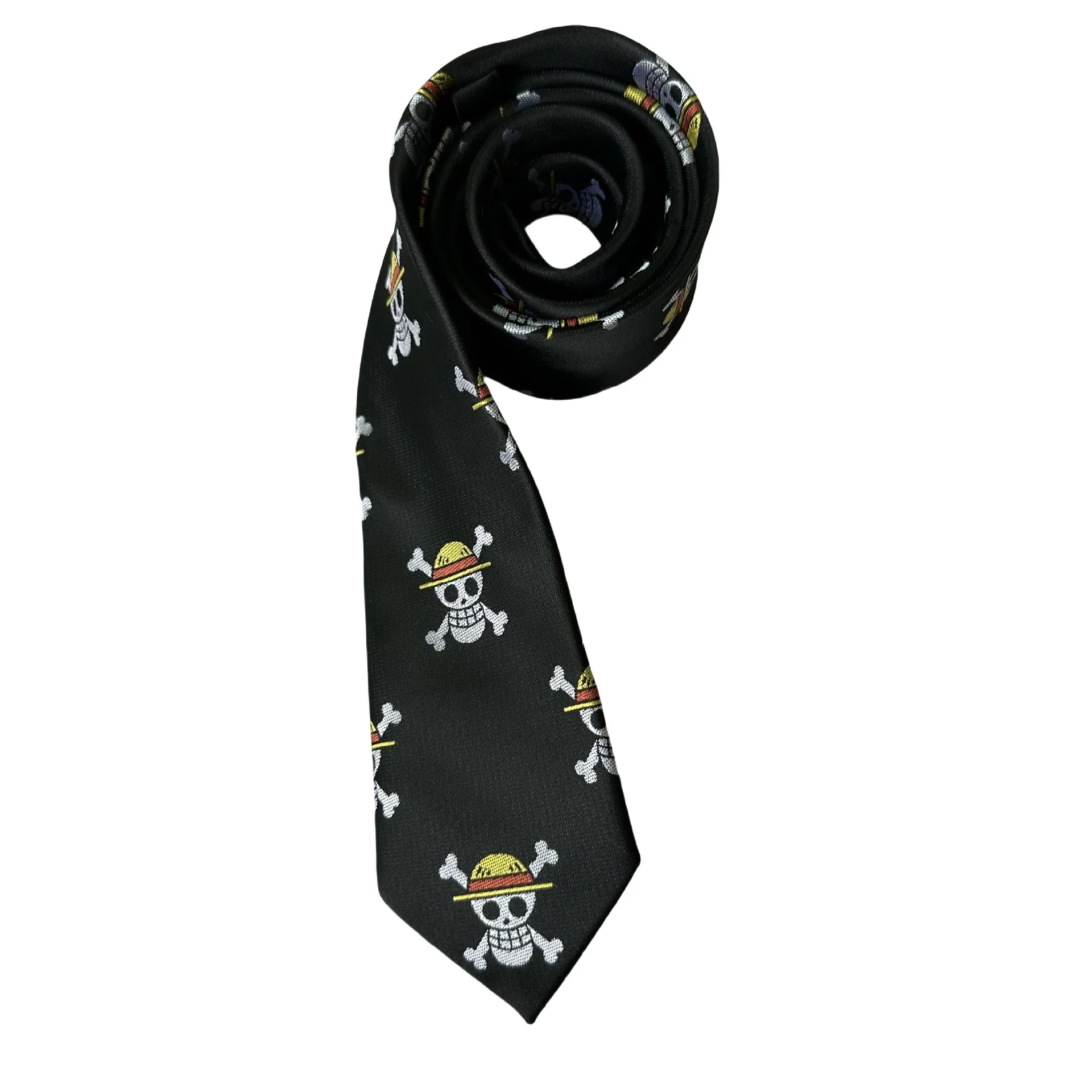 Anime Monkey D. Luffy Cartoon Skull Ties Cosplay Men Women Lovers Bow Tie Christmas Gift Prop Clothing Accessories