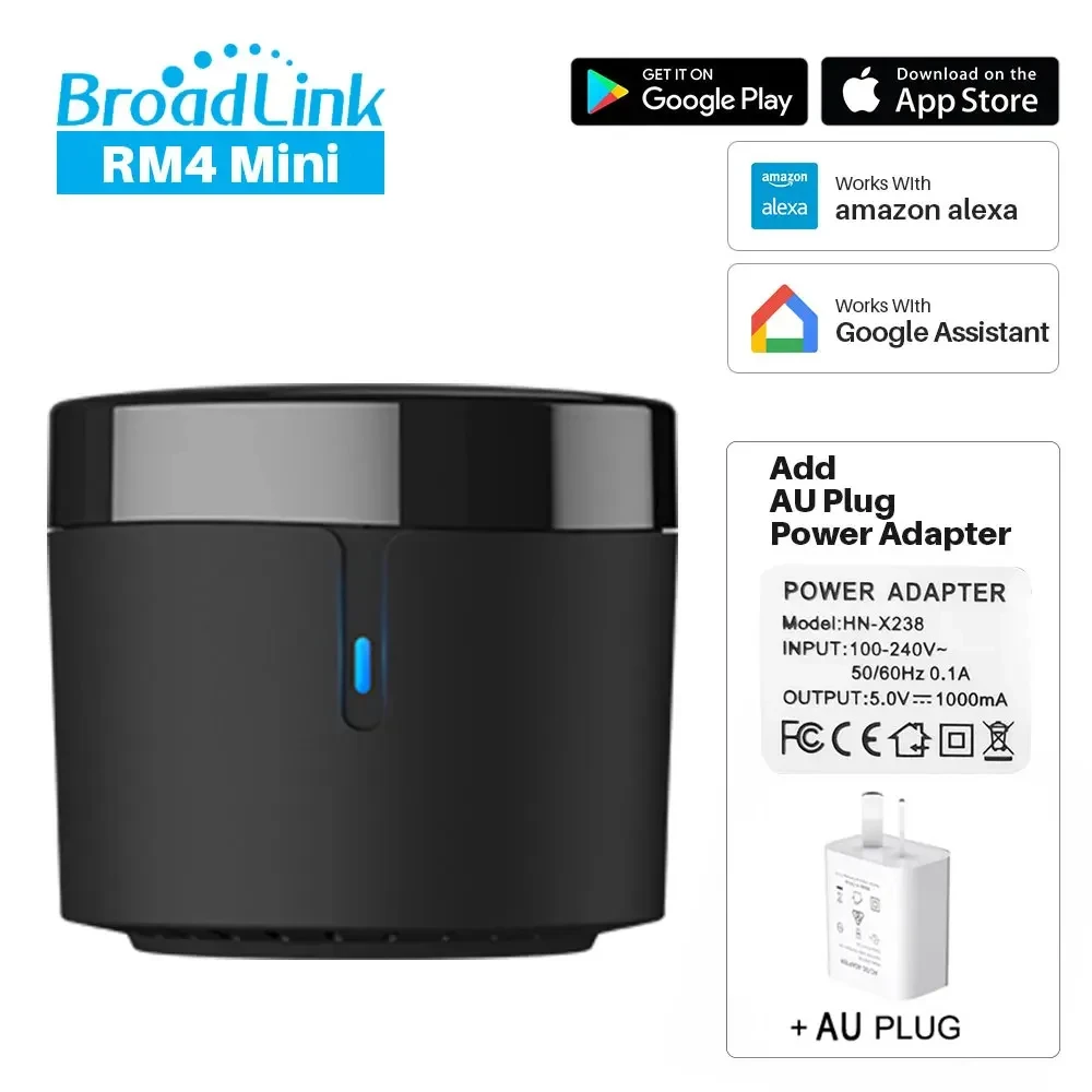 BroadLink RM4 mini Smart Infrared Remote Control Air Conditioning Voice Smart Home wireless remote controller,smart universal remote control,smart ir remote control,bluetooth voice remote control