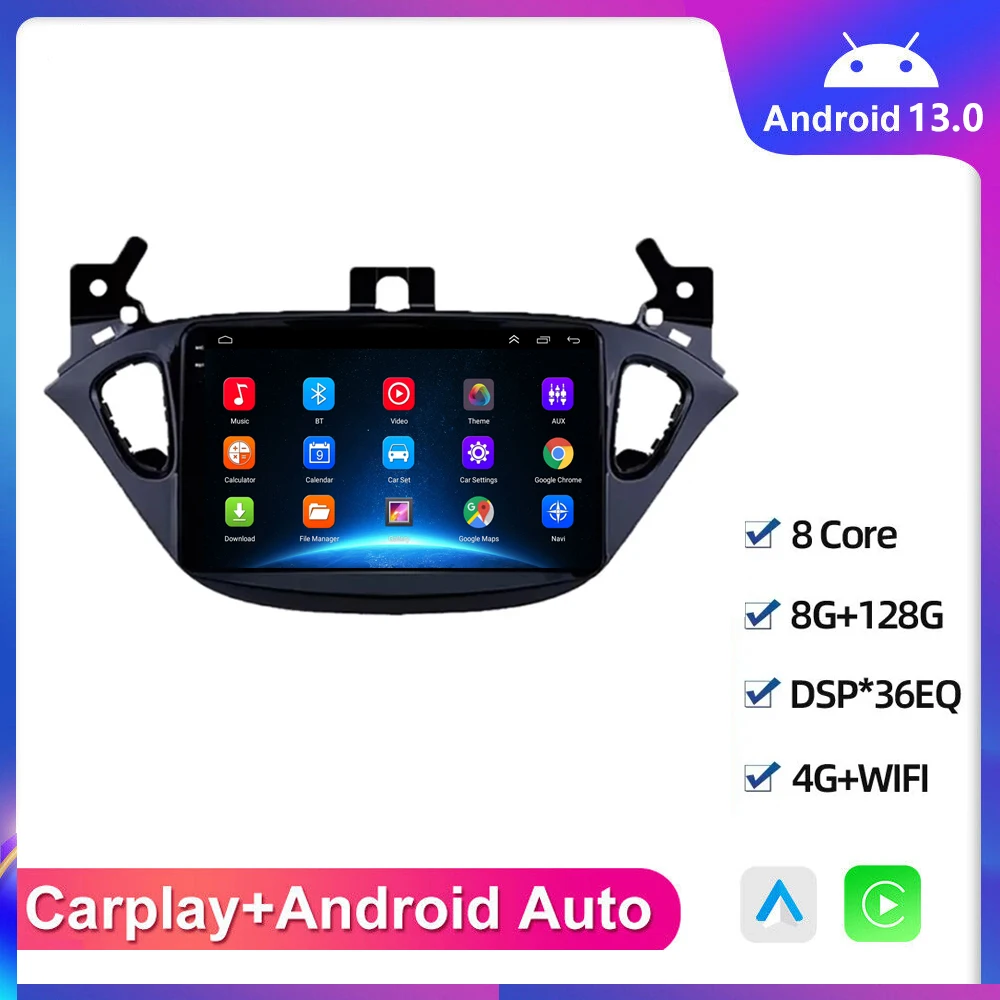 

Автомобильный радиоприемник Android 13 для Opel Adam 2013-2016 для Opel Corsa E 2015-2019 GPS беспроводной Carplay Android автомобильный мультимедийный