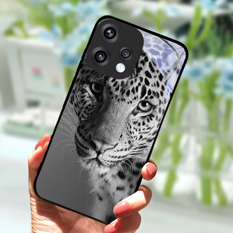 Luxury Hard PC Tempered Glass Phone Case Back Cover