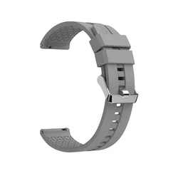Premium Silicone Band for Smartwatch - 20mm/22mm Strap Replacement (10 gray)