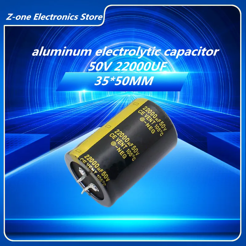 1-5pcs 50V22000UF 50V 22000UF 35x50mm High quality Aluminum Electrolytic Capacitor High Frequency Low Impedance ESR 1 5pcs 80v22000uf 80v 22000uf 35x100mm high quality aluminum electrolytic capacitor high frequency low impedance esr