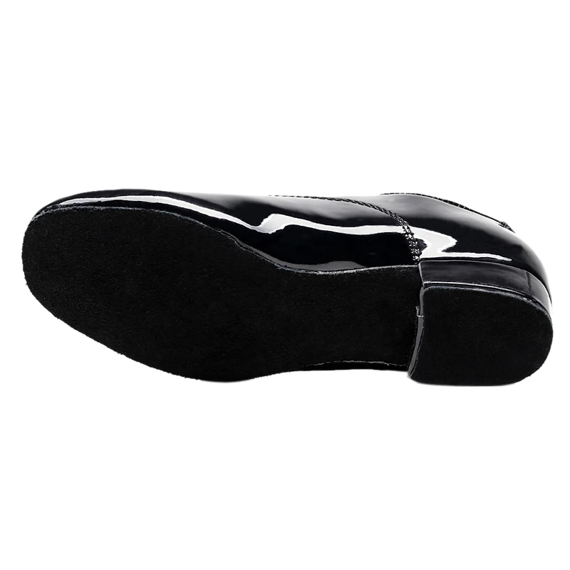 Men's Soft Latin Dance Shoes Modern Dance plus-size 2.5cm heel For Boy Ballroom Tango Children Man Black dance shoes Soft Sole 5