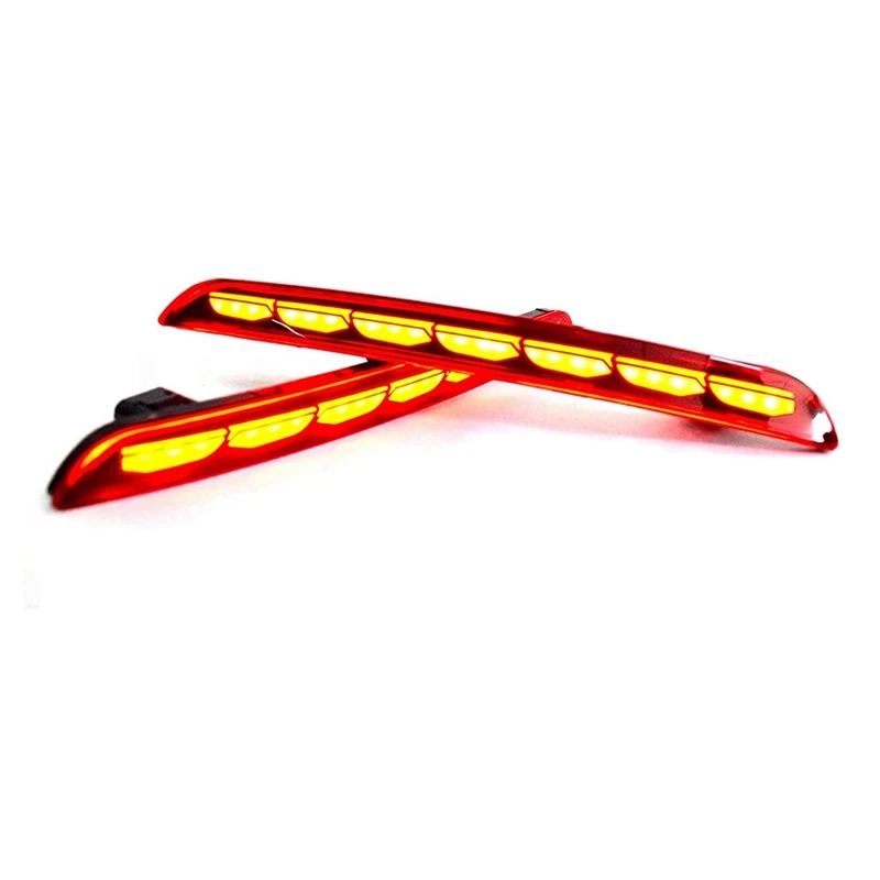 

For Honda Civic 11Th Gen 2022 LED Rear Bumper Light Brake Tail Light Turn Signal Indicator Light Fog Warning Lamps, 2PCS