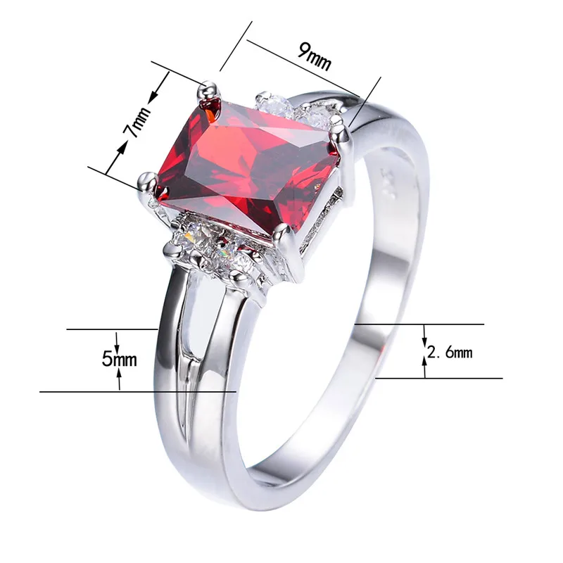 Female Crystal Zircon Stone Engagement Ring Wedding Jewelry For Women crystal rings,engagement rings,zircon rings,stone rings,fashion rings,fashion ring,wedding rings,finger rings