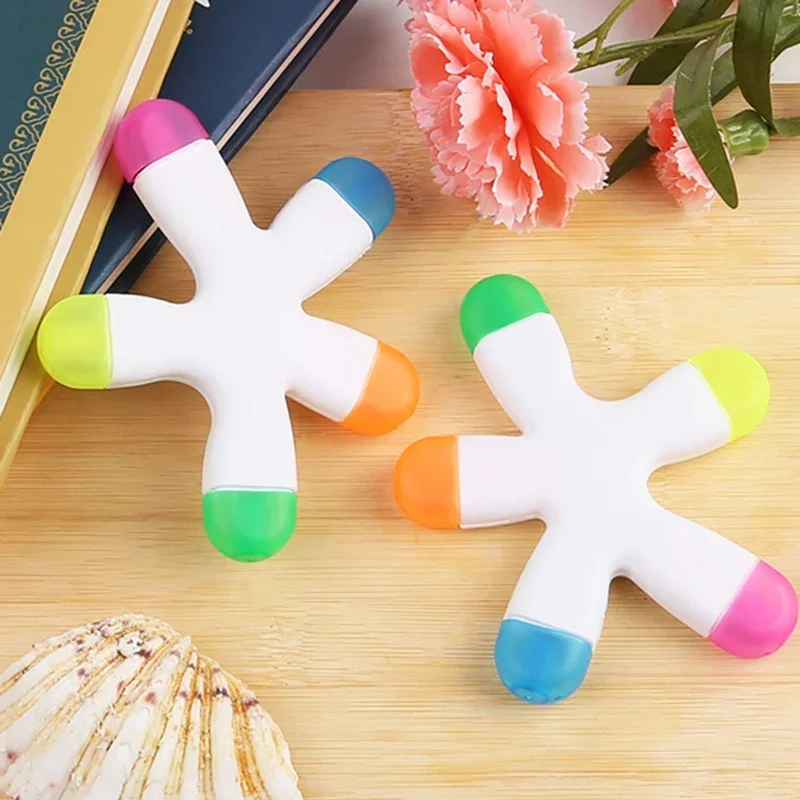 Highlighters Multicolor Creative Highlighter Pen Kawaii Markers for Drawing School Art Supplies Japanese Stationery