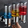 Bathroom Liquid Soap Dispenser Single/double/triple Wall Mount Soap Shampoo Gel Shower Liquid Container for Bathroom Accessories 1