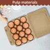 Egg Cartons Paper Pulp Empty Egg Cartons 3x4 Style Reusable Cardboard Egg Cartons Multipurpose Egg Carton Trays for Kitchen 5