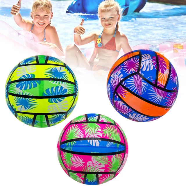 Colorful Inflation Ball Portable Beach Ball Children Swimming Pool Toy Water Game Balloons Durable Party Supplies For Sports