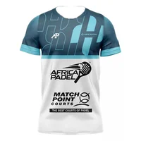 New Latest Summer 3D T-Shirt Padel Bullpadel Men's Tennis Suit Summer Sports Table Tennis Badminton Sportswear Breathable Tees 1