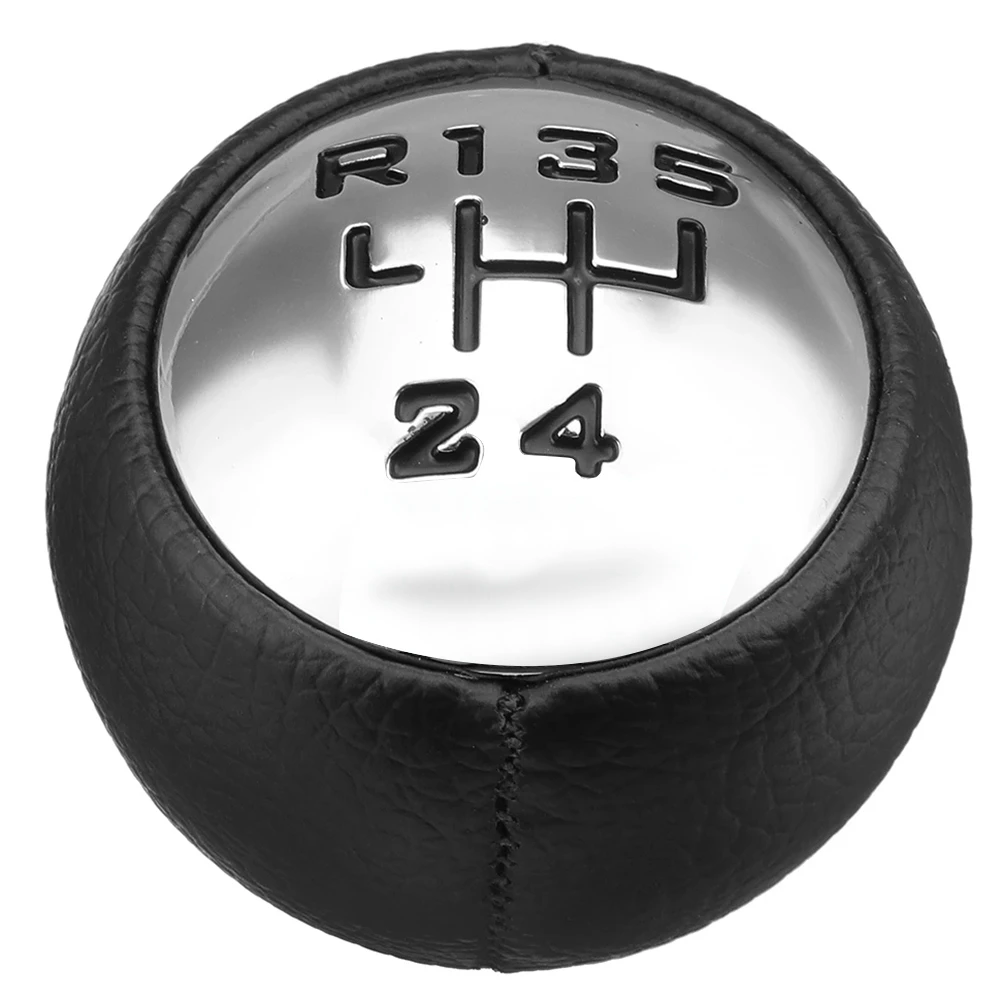 

5 Speed PU Leather Gear Shift Knob Head Handball for Peugeot 307 308 3008 407 5008 807 for Citroen C3 C4 C4 Picasso C8