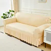 1pc Sofa Slipcover With Skirt L-shaped Sofa Cover Couch Cover for Bedroom Office Living Room Home Decor Furniture Protector 4