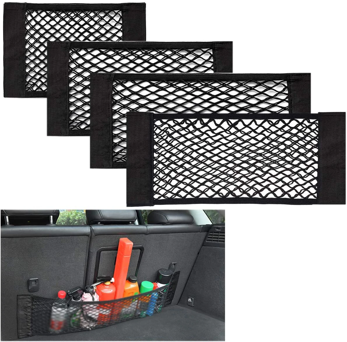 Car Boot Storage Nets Car Boot Mesh Bag Cark Trunk Storage Net Car