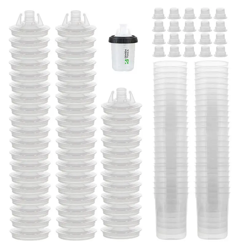 Paint Spray Guns Cup180/400/600ml Paint Mixing Cup 50pcs Disposable Cup Spray Guns Pot with Inner with Lids
