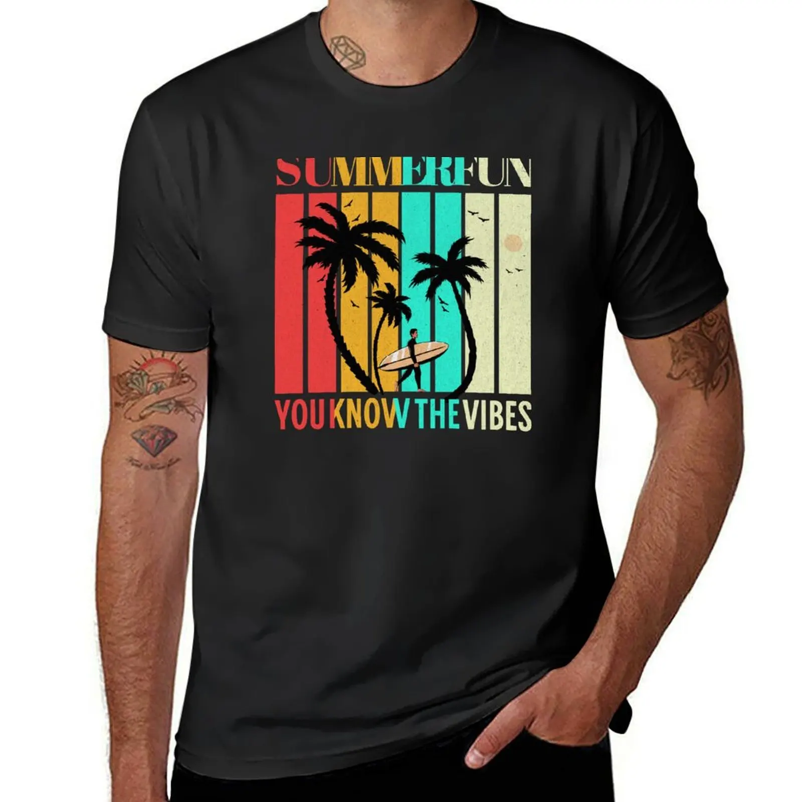 

Summer Fun You Know The Vibes T-shirt. Summer tees design. Happy T-shirt. T-shirt summer top sublime T-shirt men