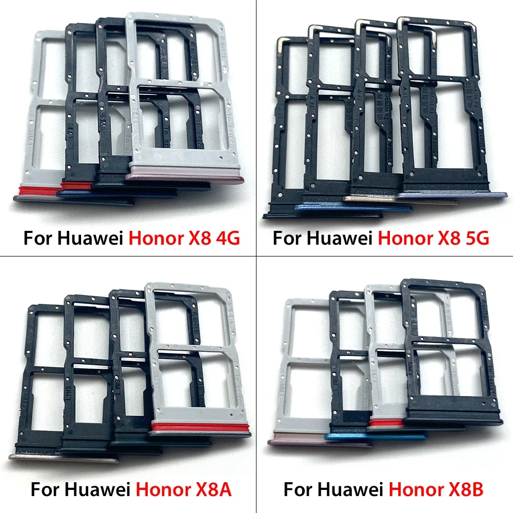 Huawei Honor X8 4G 5G X8A X8B SIM 카드 트레이 슬롯 홀더 교체 부품과 호환 가능