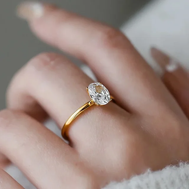 925 Sterling Silver Zircon Engagement & Wedding Band for Women – Eternity Promise Ring - Image 2