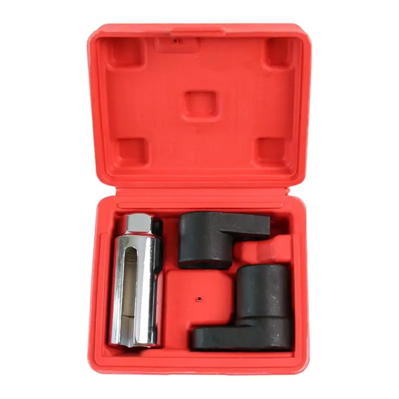 

3pcs Oxygen Sensor Wrench Kit for Auto O2 Socket Removal Install Offset Vacuum Sensor Socket Thread Chaser Tool car Repair Tools