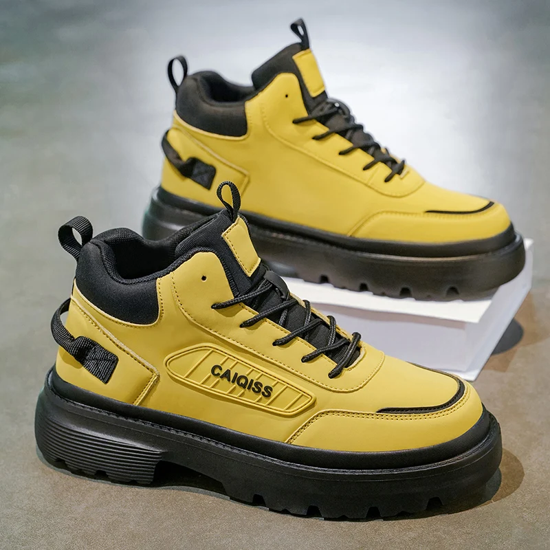 Men's Outdoor Casual Shoes, Hiking Shoes with Comfortable Arch Support and Stability Technology, Lace-Up Shoes, All-Season Outdoor Shoes, Suitable for Men - Ideal for Walking, Jogging, and Hiking, Lace-Up Closure, Comfortable and Safe, High-Quality Men's Shoes