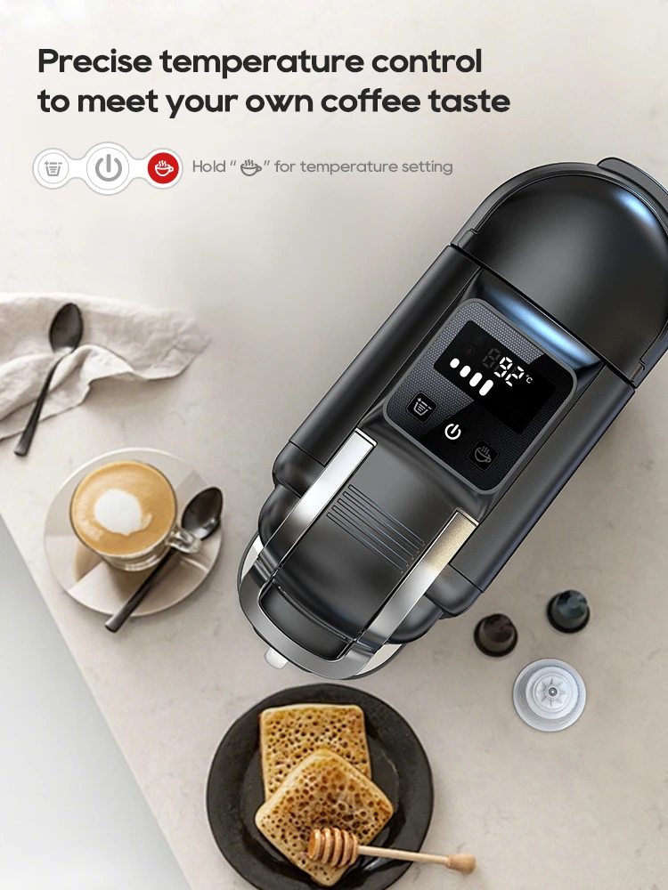 ماكينة قهوة HiBREW 5 في 1 - صنع الإسبريسو والكبوتش...