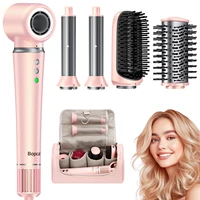 Ensemble de peignes à Air chaud pour sèche-cheveux 5 en 1, brosse à cheveux, fer à friser, lisseur, outil de coiffure pour sèche-cheveux, boîte cadeau 1