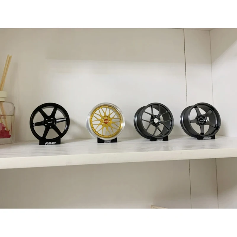 RAYS Metal Wheel RID Aluminum Alloy Simulation Forging Wheel Desktop Ornament