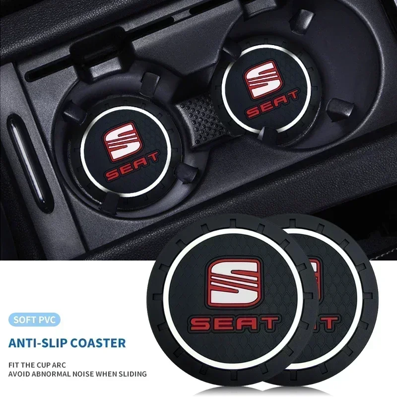 1/2PCS Non-Slip Car Coaster Pads