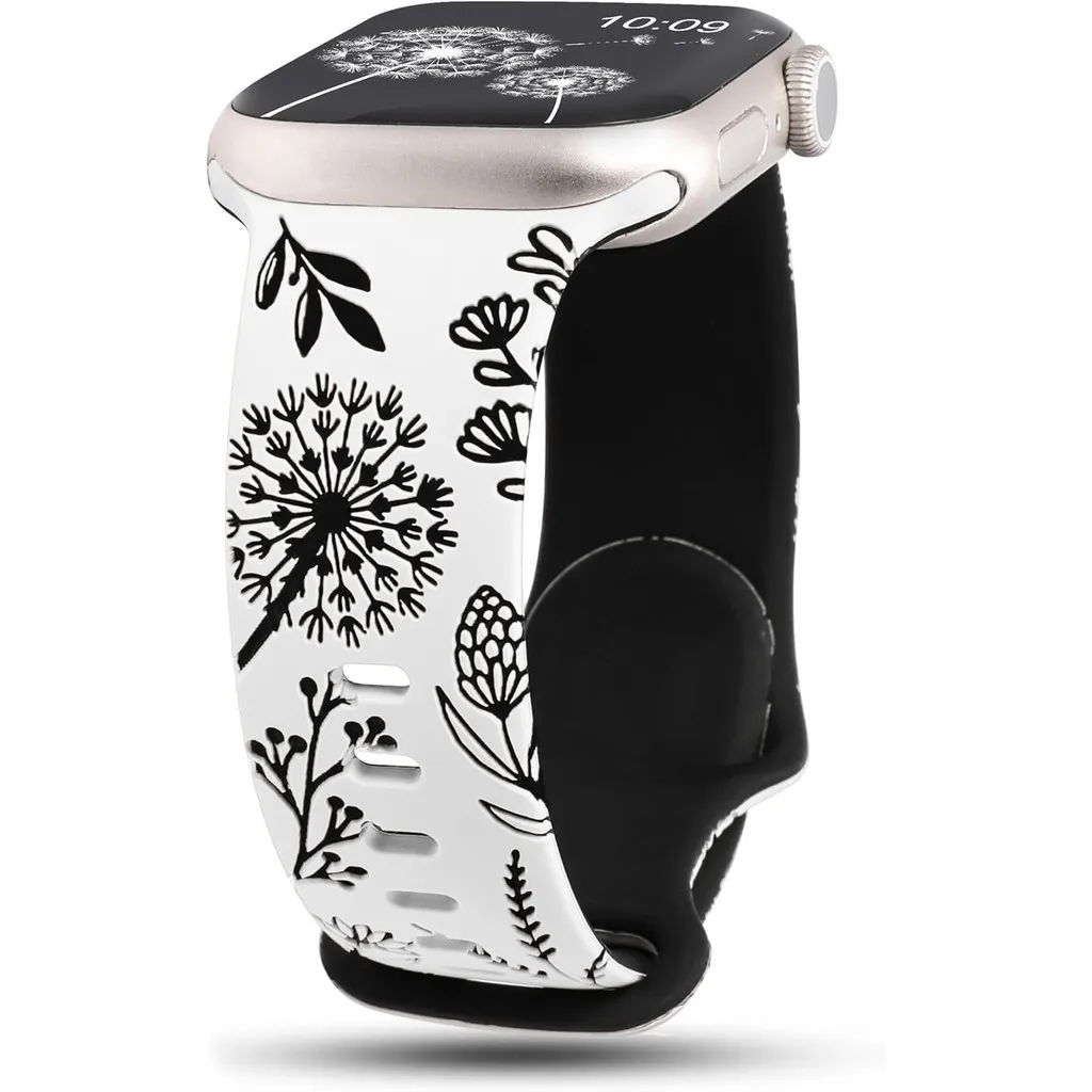 Engraved Silicone Band with Strap