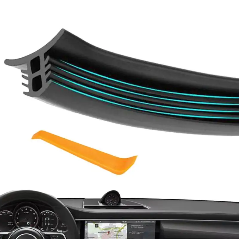 

Car Dashboard Seal Strip 63Inch Sound Insulation Rubber Strip Universal Dustproof Dashboard Gap Filling Strip for Minivan SUV