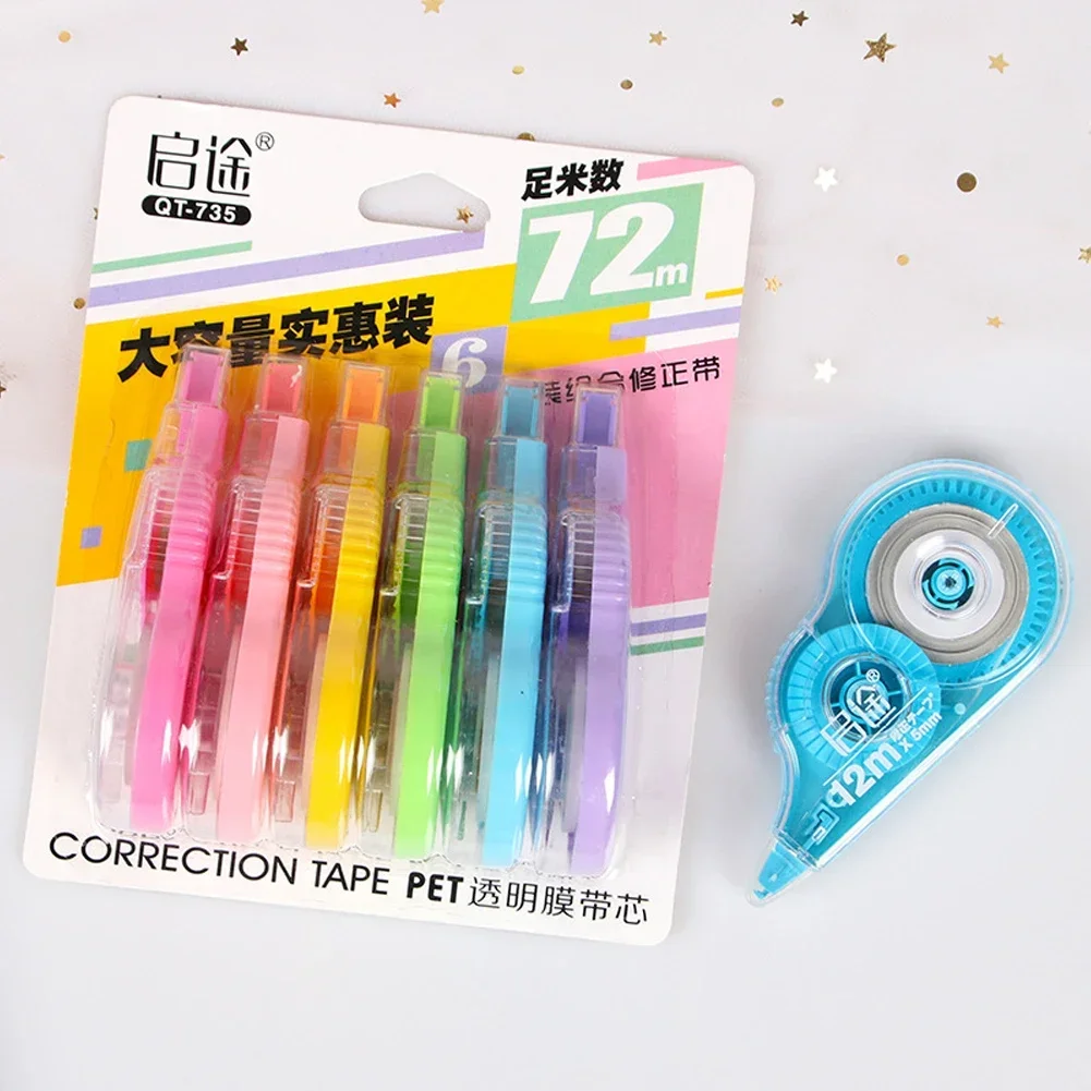 Correction Tape Writing Students Kids Study Tools 6 Pcs