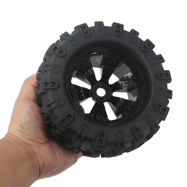 traxxasトラクサス 接着済タイヤ/ホイルセット 1 16E-REVO標準 接着済み 1/8 スケール RC モンスター トラック タイヤと
