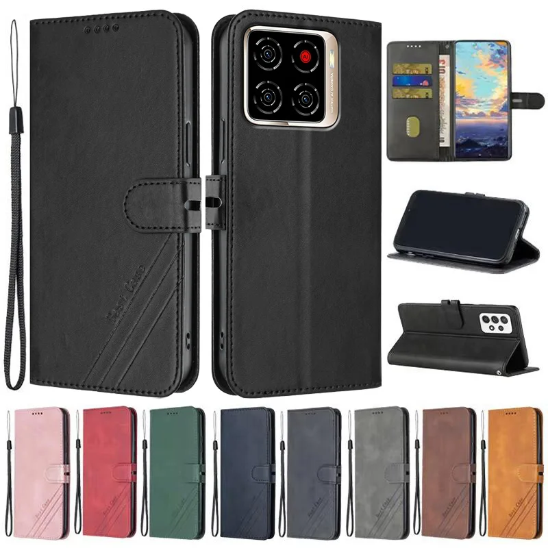 Leather Flip Wallet Phone Cover Case