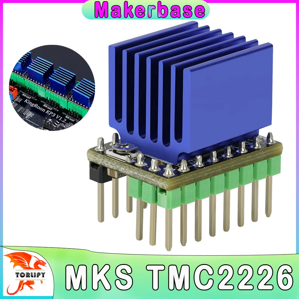 Makerbase MKS TMC 2226 2226 Schrittmotortreiber StepStick 3D-Druckerteile 2,5 A UART extrem leise VS TMC2209 TMC2208