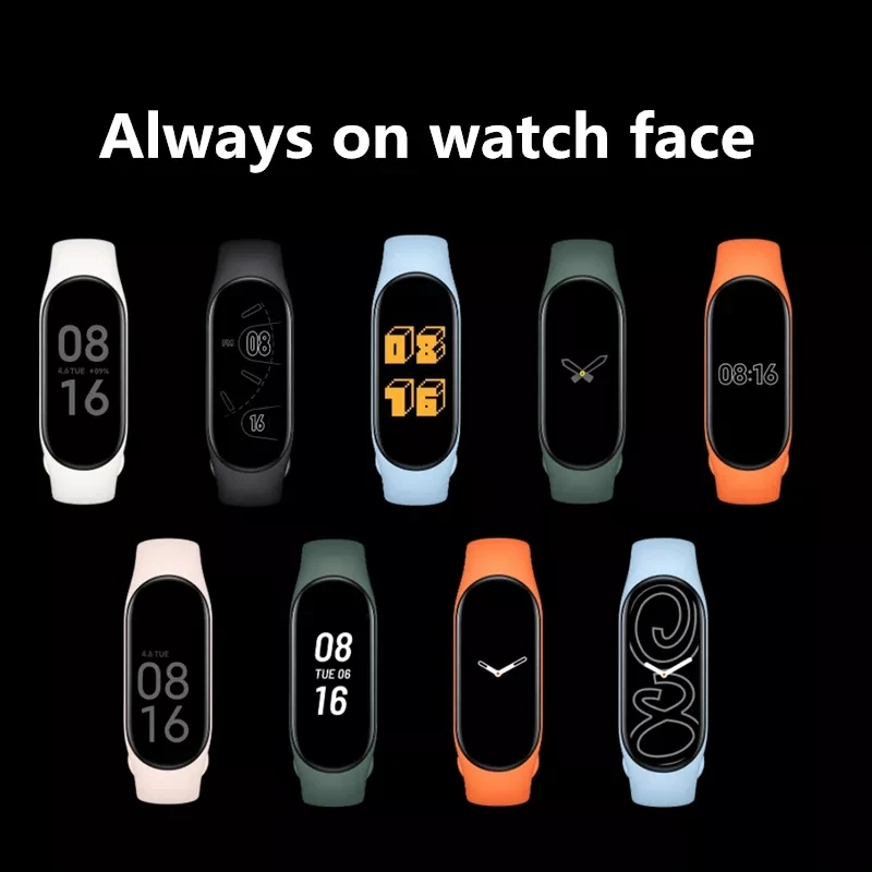 Tobfit Cinturini In Nylon Per Xiaomi Mi Band 7/6/5 – 2 Pezzi (Nero+Blu) – Morbidi E Traspiranti