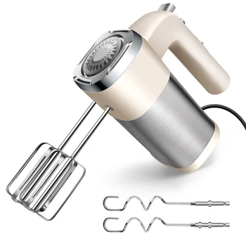 Impastatrice manuale Miscelatori da cucina elettrici da 2000 W Turbo Boost/Autocontrollo 5 velocità + pulsante di espulsione, pasta facile da montare, panna, uovo 1