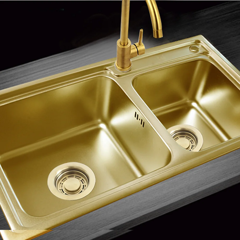 Sink Overflow Cover Floor Drain Filter Shower Drain Cover Talea Drain 114MM Steel Ball Bowl Gold Plated Drainage Kit