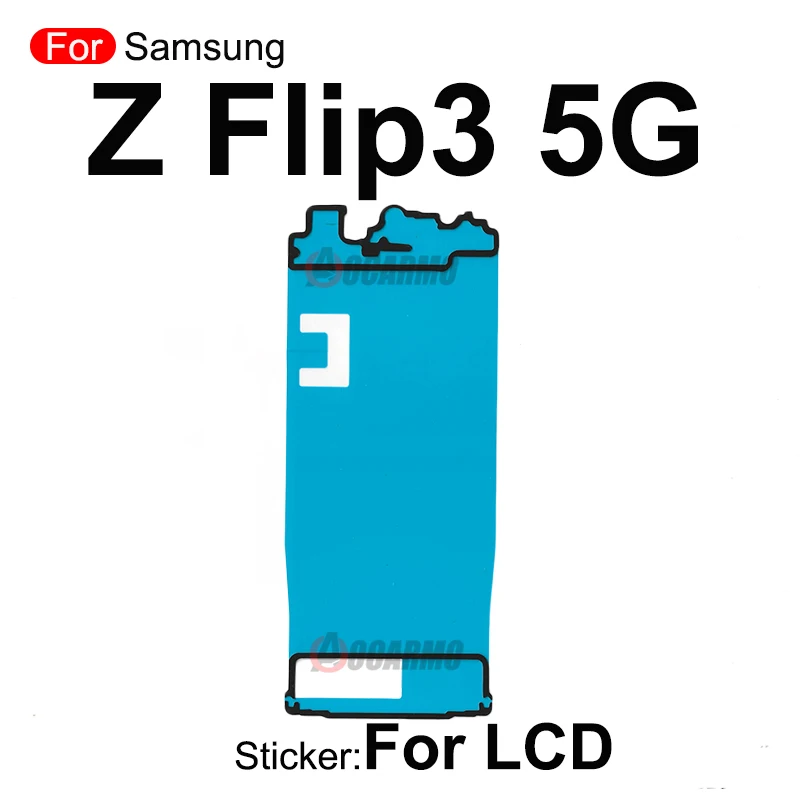 삼성 갤럭시 Z 플립3 5G SM-F7110용 뒷면 커버 접착 접착제 전면 LCD 화면 스티커
