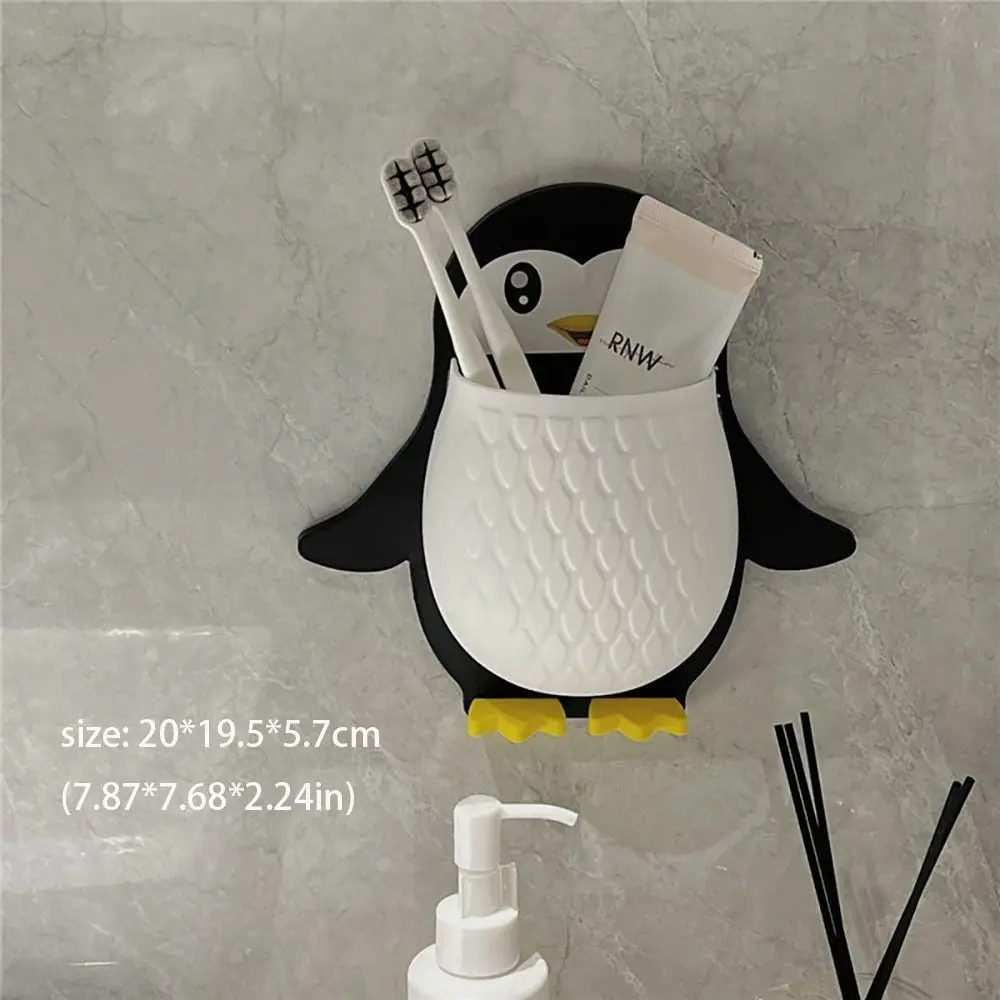 Penguin Storage Box Mobile Holder Bin Storage Organizer Rc Stand Makeup Wall Organizer Floating Shelves Wall Bin Adhesive Shelf 6