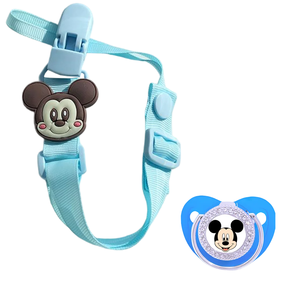 2025 Bling Pacifier and newborn feeding pacifier luxury weaning pacifier baby nipple and chain clip newborn baby pacifier 0-18M