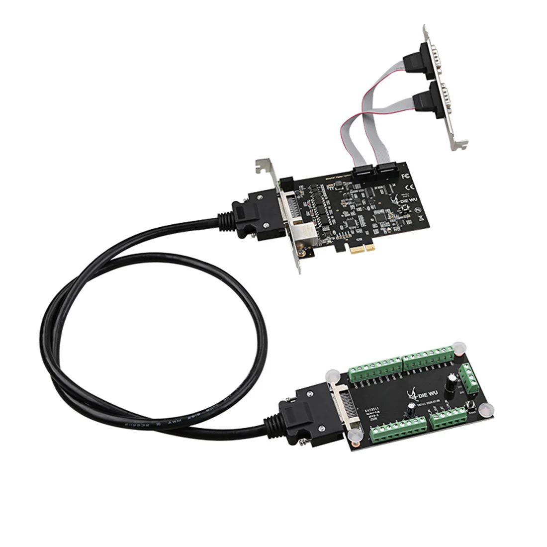 

Плата контроля движения DIEWU EtherCAT Bus, 100 Мбит/с, универсальная PCI-E мастер-карта с 1 двойным последовательным портом RJ45 RS232