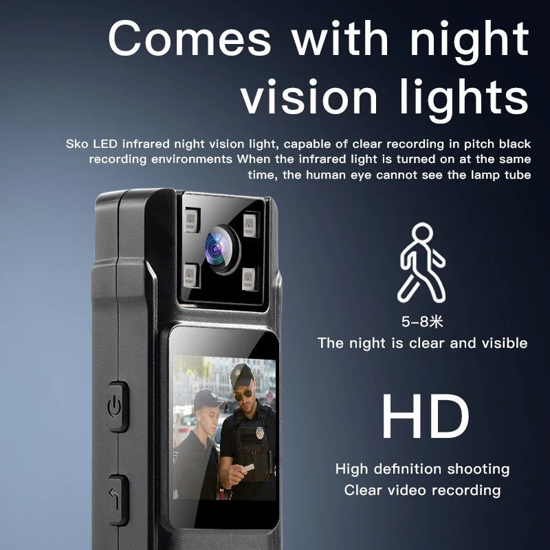 كاميرا صغيرة محمولة HD 1080P مسجل فيديو رقمي يرتدي...