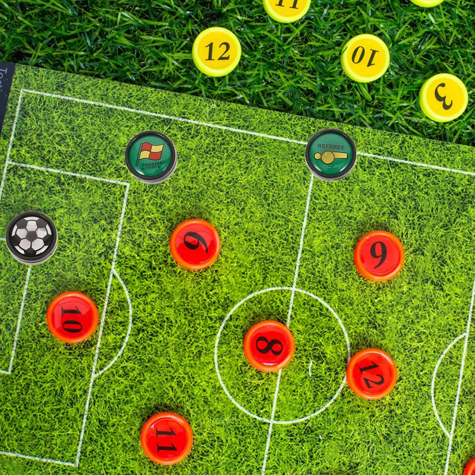 Magnetic Soccer Board Numbered Player Coaching Board Football Player Training Match Replacements 27pcs football party toys