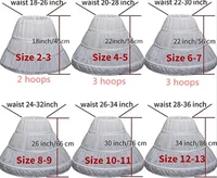 3 Hoops Cancan Children Flower Girl Petticoat Crinoline Underskirt Wedding Accessories For Flower Girl Dress 2