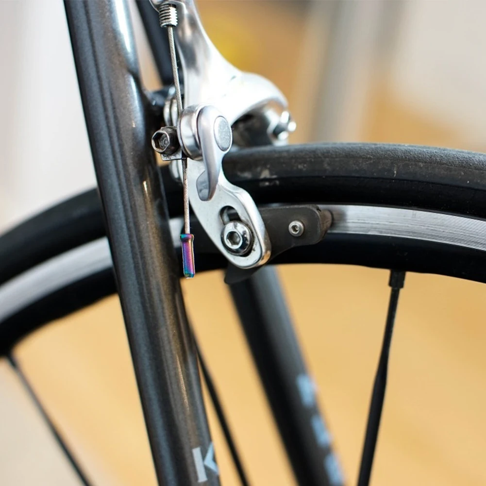 Description Picture 6 of item20-200Pcs Bike Wire End Caps Aluminum Alloy Color Derailleur Shifter Cable Tips Replacement Cycling Equipment Accessories