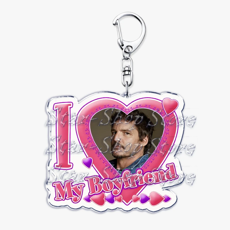 Heißer Pedro Pascal I Love My Boyfriend Herz-Schlüsselanhänger für Damen, Accessoires, Schlüsselanhänger, Ring, Schlüsselanhänger, Schmuck, Fans, Geschenke – Detail 18